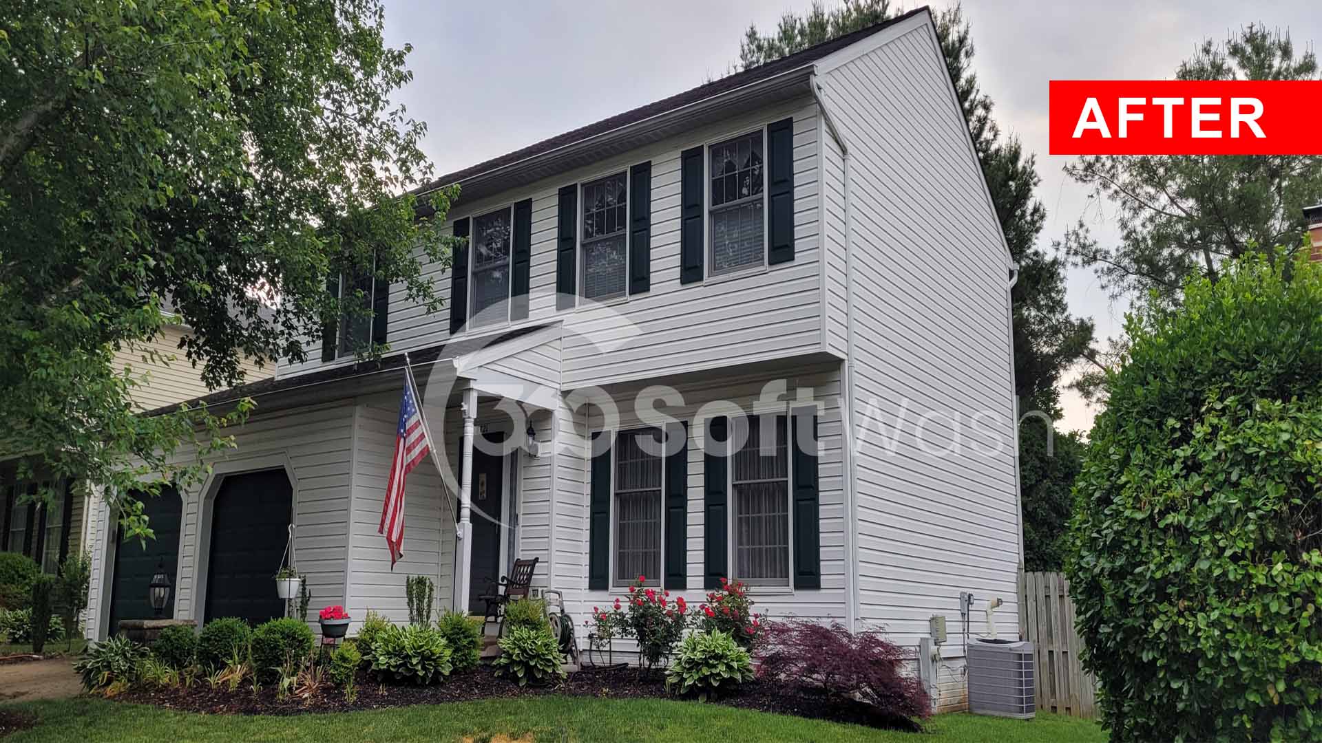Portfolio Before and After Photo Gallery 43 Soft Washing Ellicott City MD