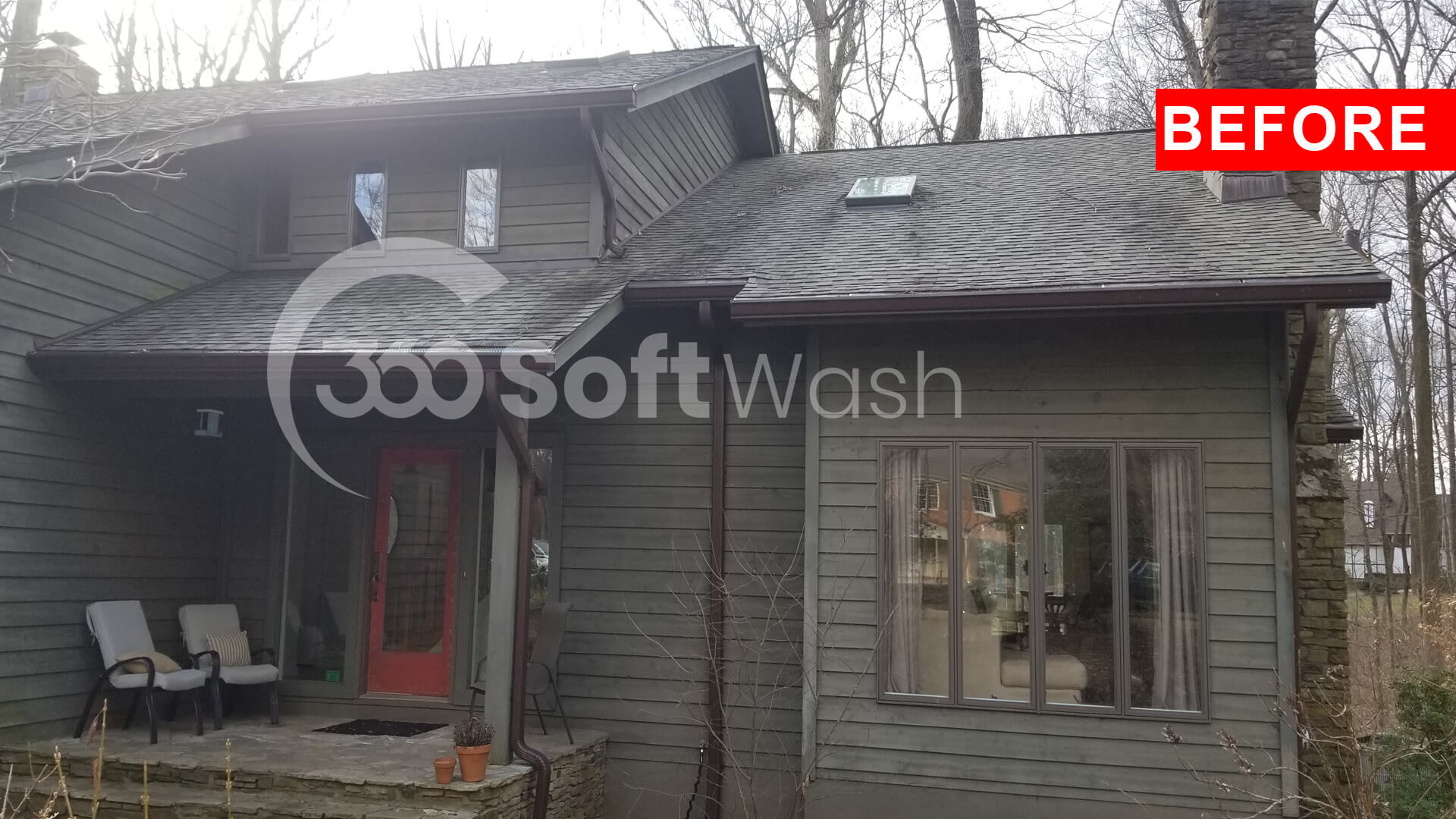 Portfolio Before and After Photo Gallery 6 Roof Cleaning Ellicott City MD
