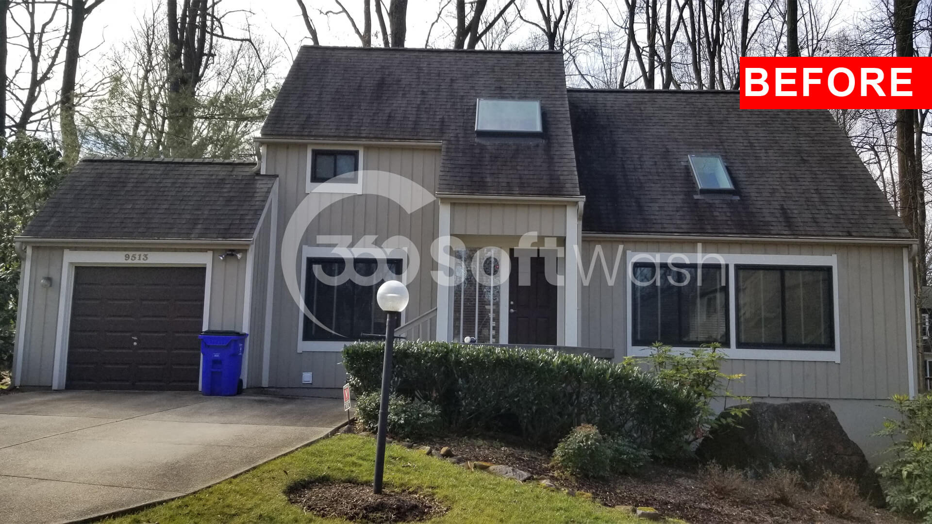 Portfolio Before and After Photo Gallery 2 Roof Cleaning Glenelg MD