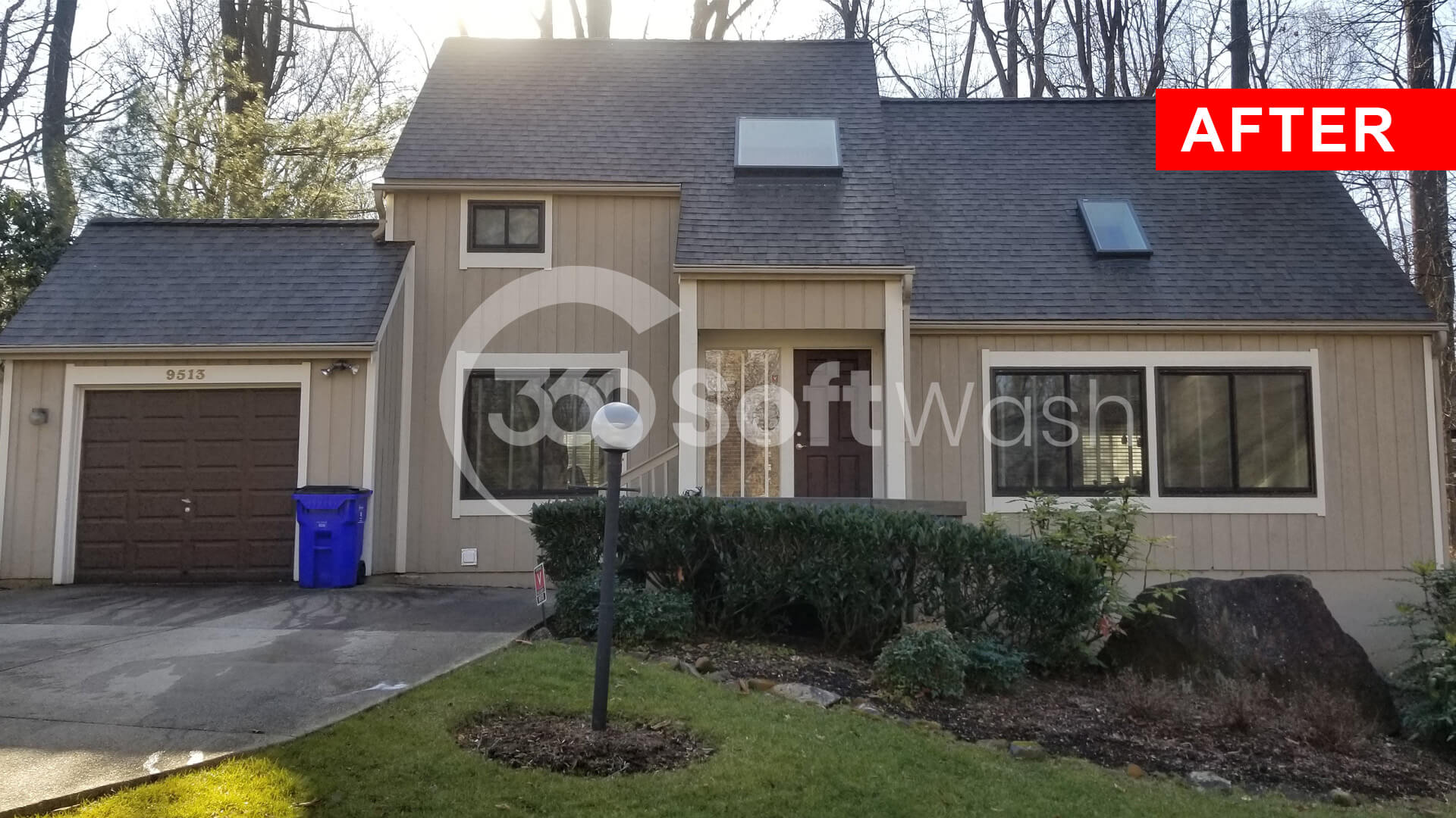 Portfolio Before and After Photo Gallery 3 Roof pressure washing Glenelg MD